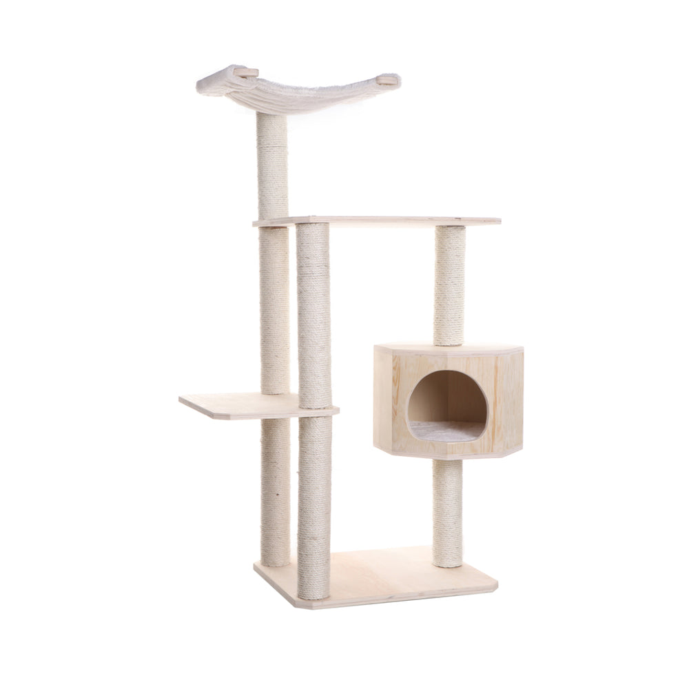 Armarkat 54 Inch Cat Tree Scots Pine Three Levels Condo Soft Perch S5402 Image 2