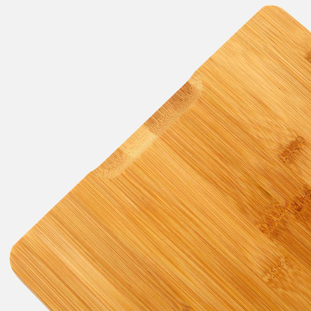 Vaiyer Bamboo Cutting Board with Juice Groove Heavy Duty Large Kitchen Board Image 4