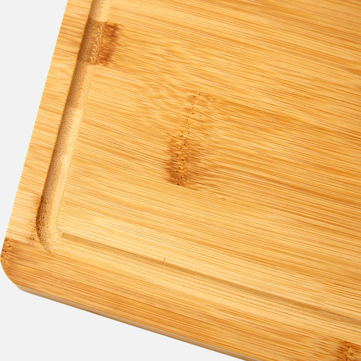 Vaiyer Bamboo Cutting Board with Juice Groove Heavy Duty Large Kitchen Board Image 5