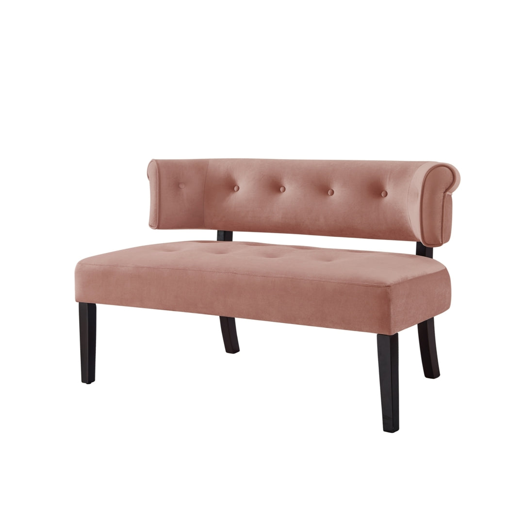 Livia Velvet Bench-Upholstered-Button Tufted Image 5