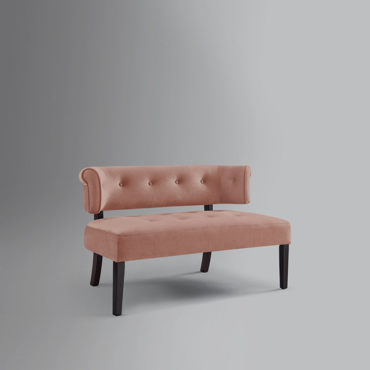 Livia Velvet Bench-Upholstered-Button Tufted Image 7