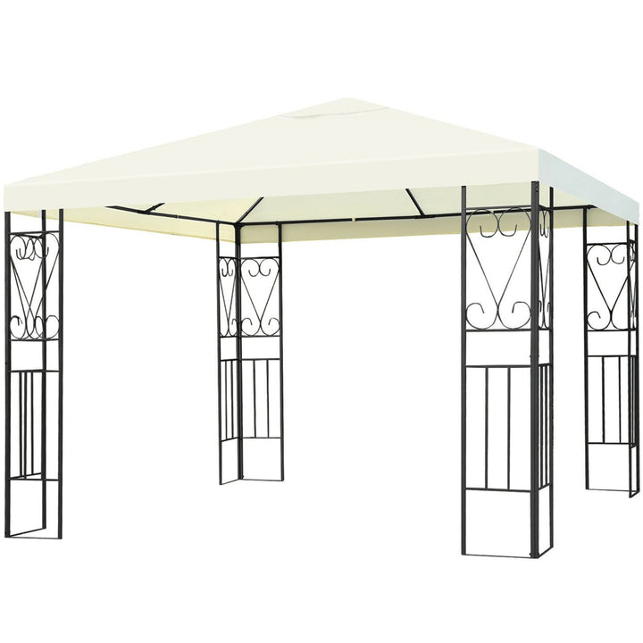 10x10 Patio Gazebo Canopy Tent Steel Frame Shelter Patio Party Awning Image 1