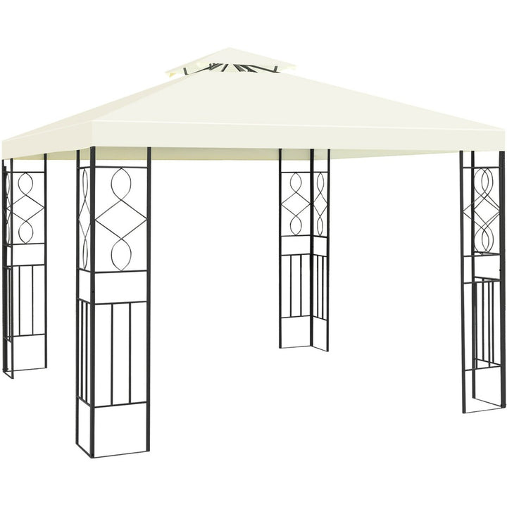 2 Tier 10x10 Patio Gazebo Canopy Tent Steel Frame Shelter Awning Image 10