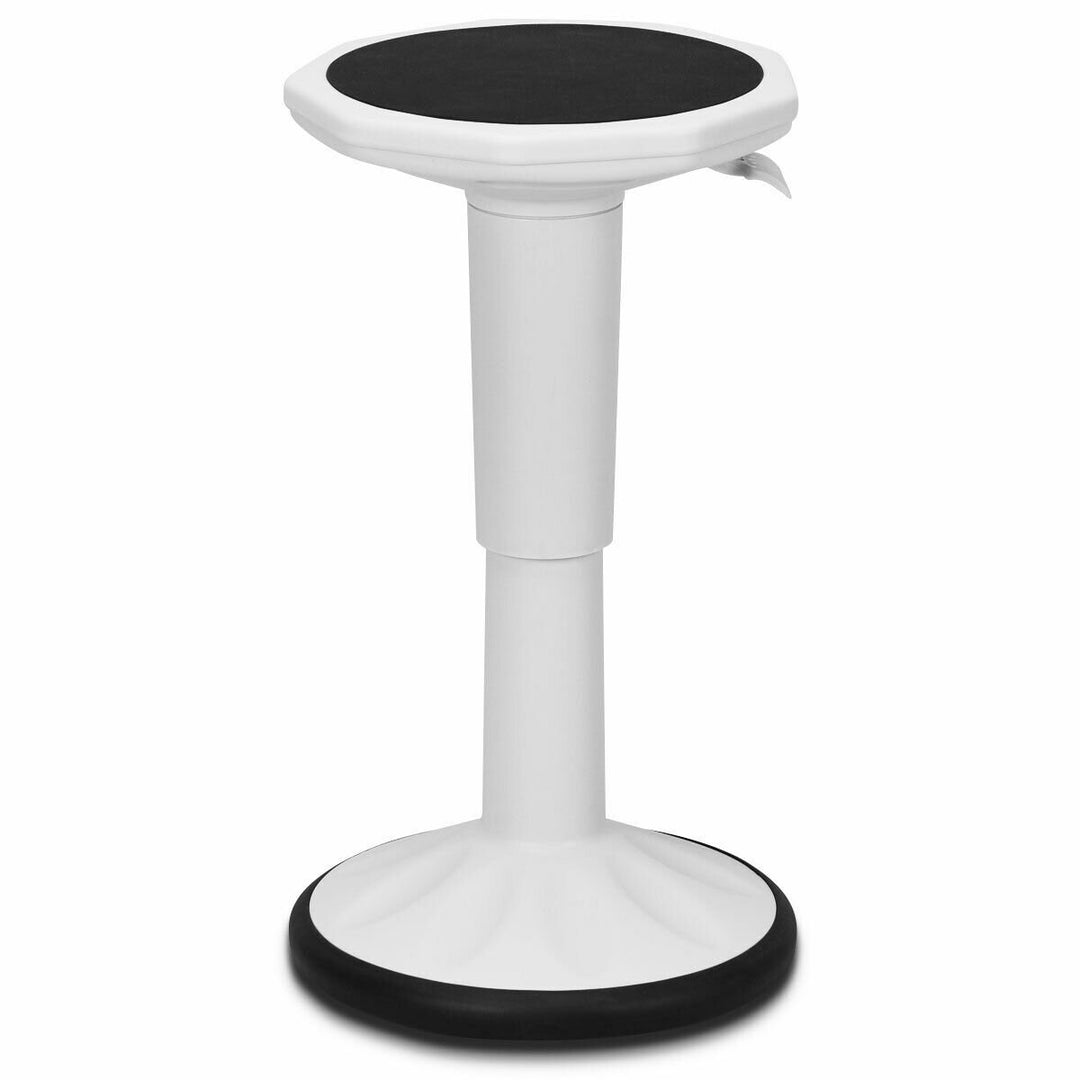 Wobble Chair Height Adjustable Active Learning Stool Sitting Home Office Silicone White Image 1