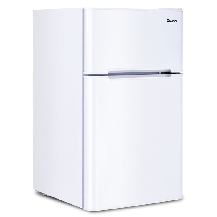 Refrigerator Small Freezer Cooler Fridge Compact 3.2 cu ft. Unit, White Image 1