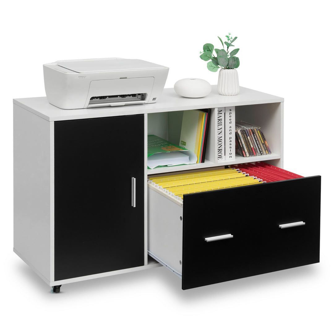 Lateral File Cabinet Mobile Storage Shelves Printer Stand Legal/Letter Image 9