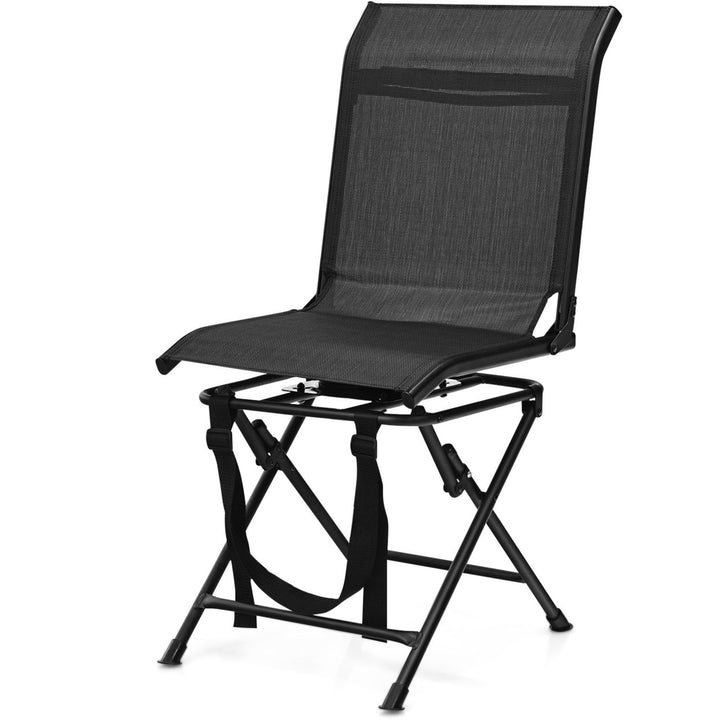 Folding 360 Silent Swivel Hunting Chair Blind Chair All-weather Outdoor Image 5