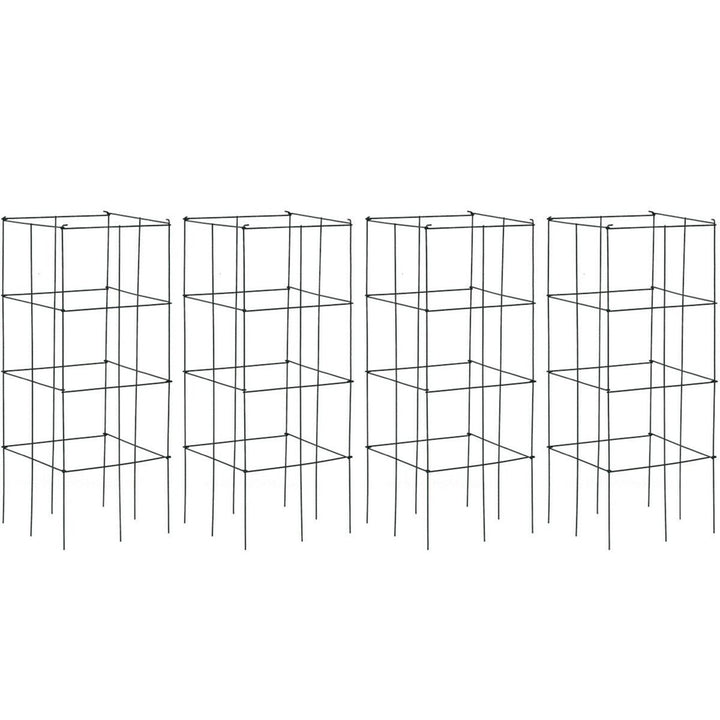 4 Pack Tomato Cages Garden Cages Stakes Plant Trellis 16 x 16 x 39 Image 4