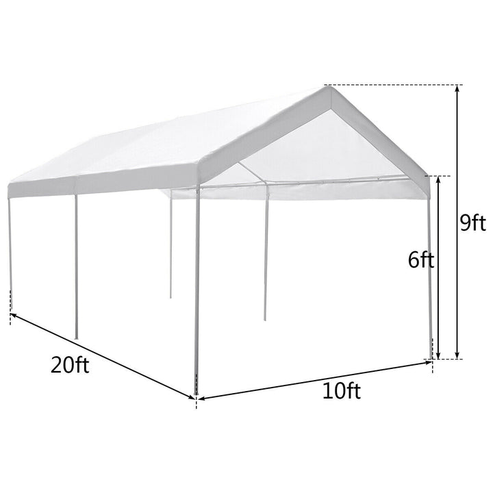 Steel Frame Party Tent Canopy Shelter Portable Car Carport Garage Cover Image 2