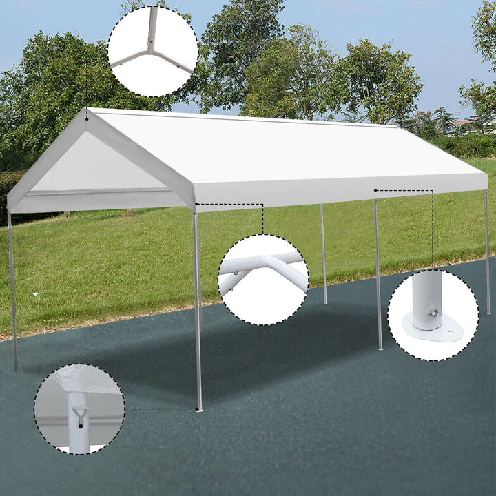 Steel Frame Party Tent Canopy Shelter Portable Car Carport Garage Cover Image 5