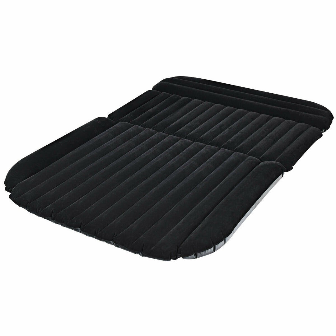 Inflatable SUV Air Backseat Mattress Flocking Travel Pad w/Pump Camping Outdoor Image 7