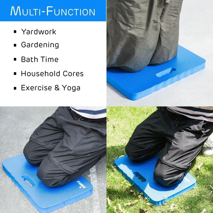 Dimple High Density Foam Kneeling Pad 2 Pack Blue 17.8x11 for Gardening Yoga Image 5