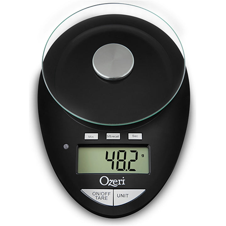 Ozeri Pro II Digital Kitchen Scale Glass Platform Timer 12lbs Capacity Image 3