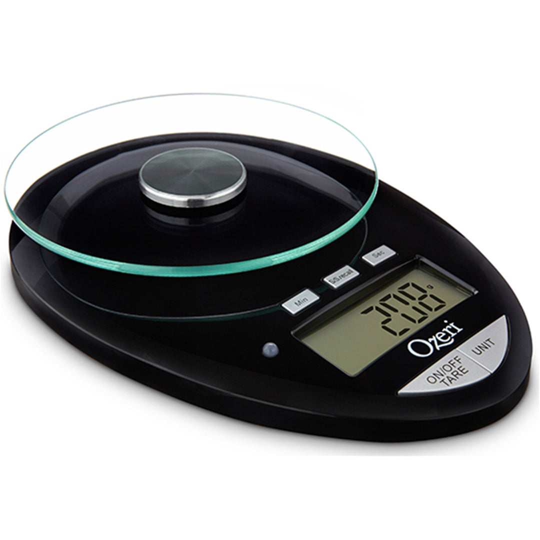 Ozeri Pro II Digital Kitchen Scale Glass Platform Timer 12lbs Capacity Image 1