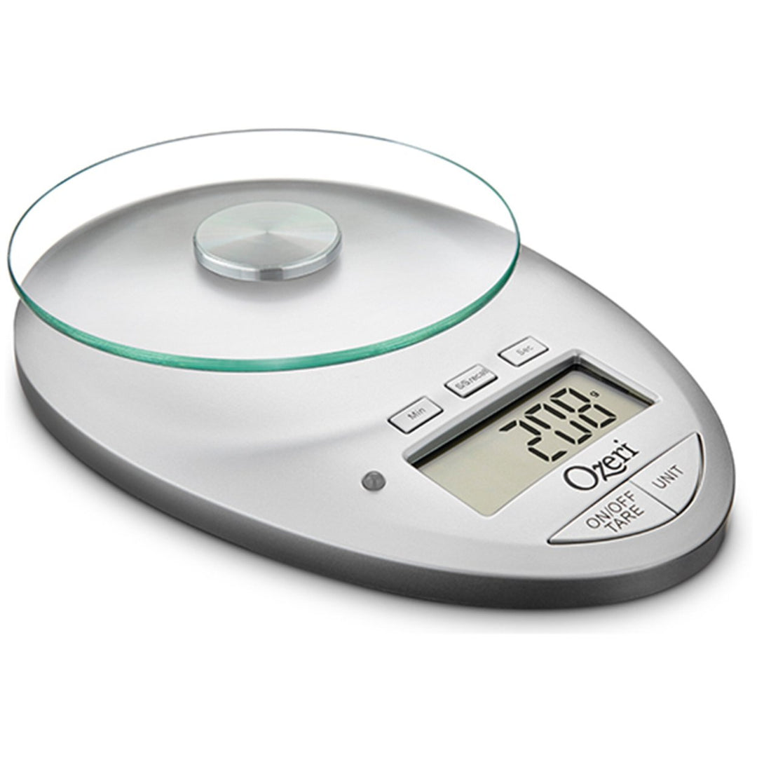 Ozeri Pro II Digital Kitchen Scale Glass Platform Timer 12lbs Capacity Image 1