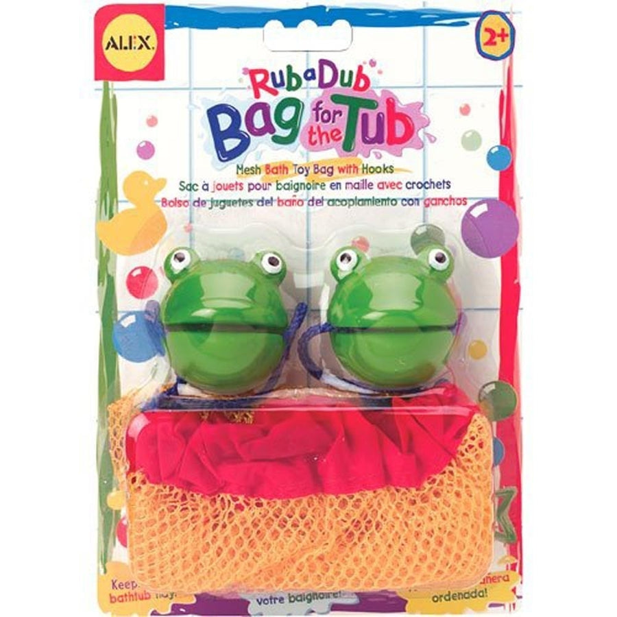 Alex Toys Rub a Dub Bag Froggy Bath Toy Storage with Suction Cup Hooks Image 1