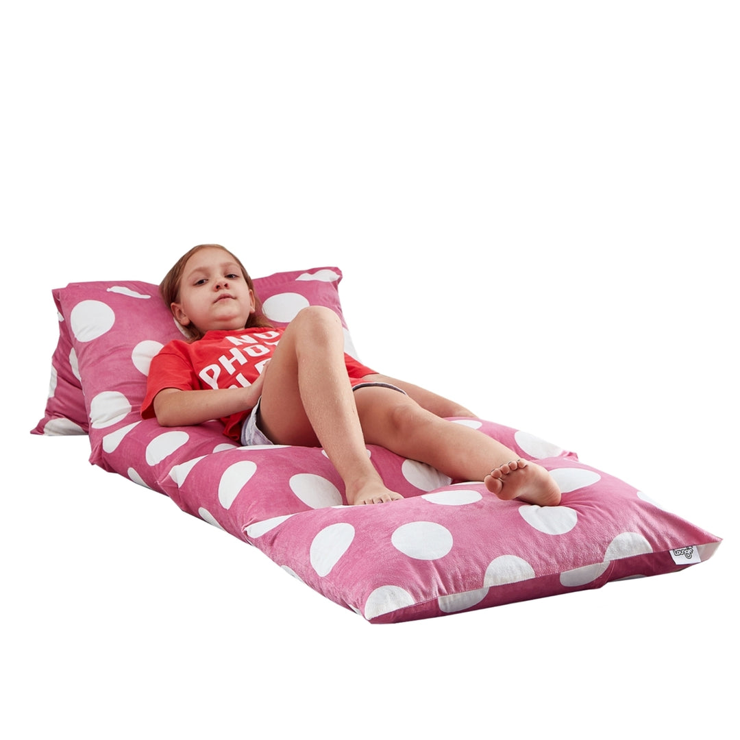 Floor Pillow Cover-Microfiber-Nap Mat-Requires 5 Standard Twin Size Pillows-Stars-Dot Image 5
