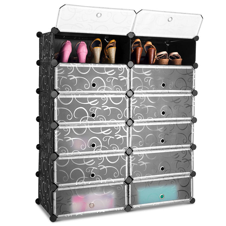 12 Cubic Portable Shoe Rack Shelf Cabinet Storage Closet Organizer Home Furni Image 5