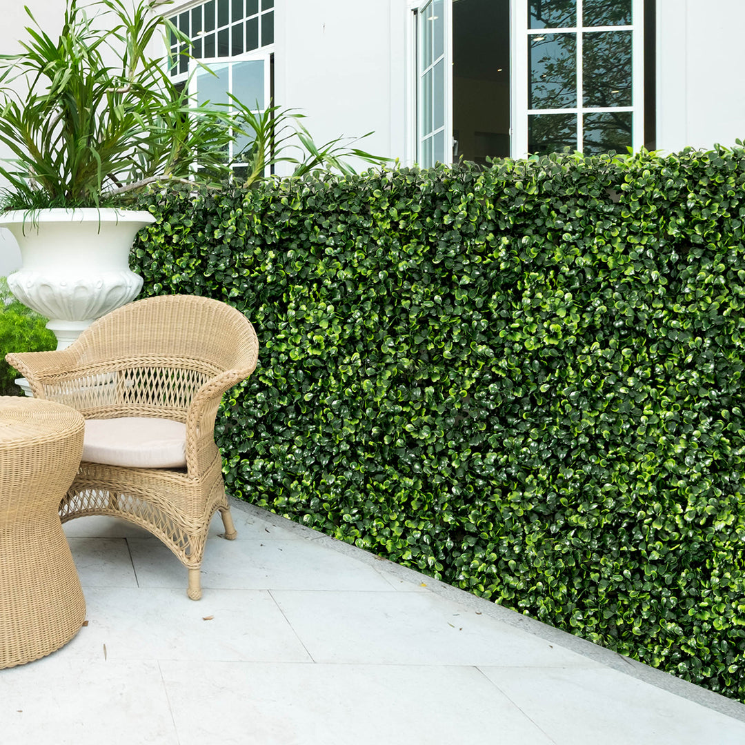 12 PCS 20x20 Artificial Boxwood Plant Wall Panel Hedge Privacy Fence Image 5