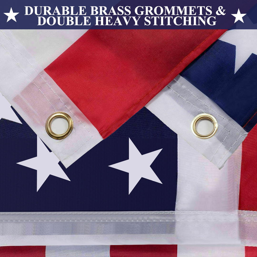 3 x 5 FT USA US U.S. American Flag Polyester Stars Brass Grommets Image 5