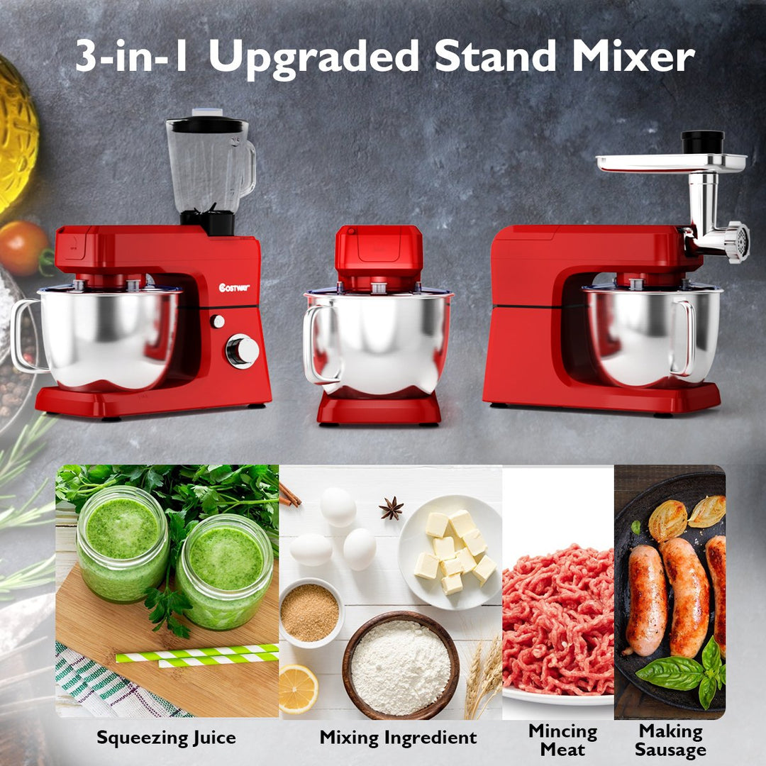 3 in 1 Multi-functional 800W Stand Mixer Meat Grinder Blender Sausage Stuffer Image 5