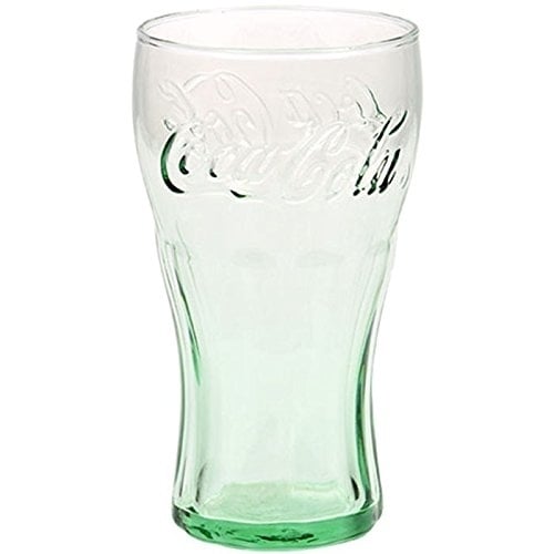 Classic Coca-Cola Glass in Georgia Green 17.2oz/510ml Coke Glass 4PC Set Image 1