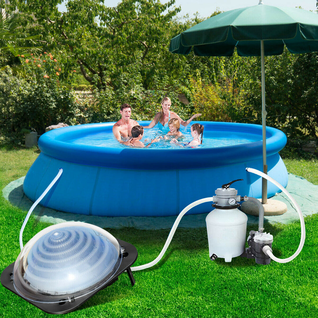 Black Outdoor Solar Dome Inground andAbove Ground Swimming Pool Water Heater Image 5