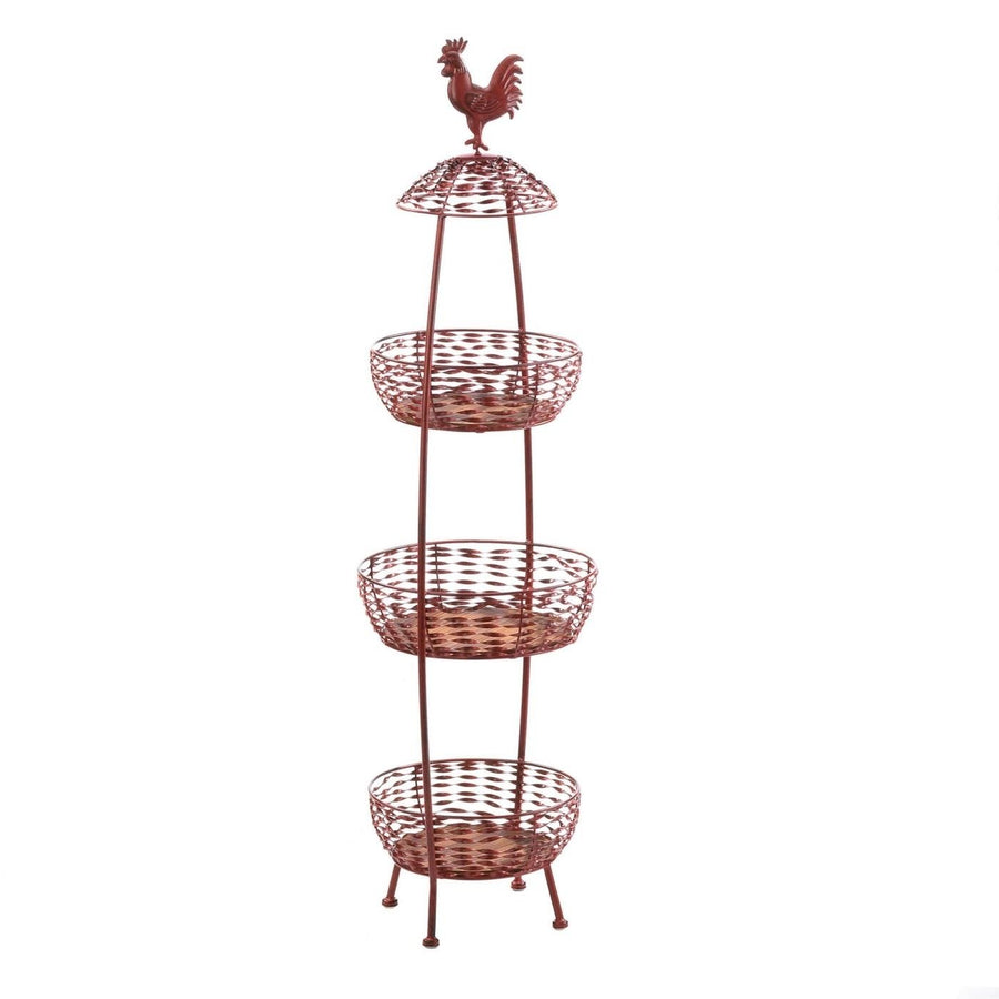 RED ROOSTER 3 TIER BASKETS Image 1