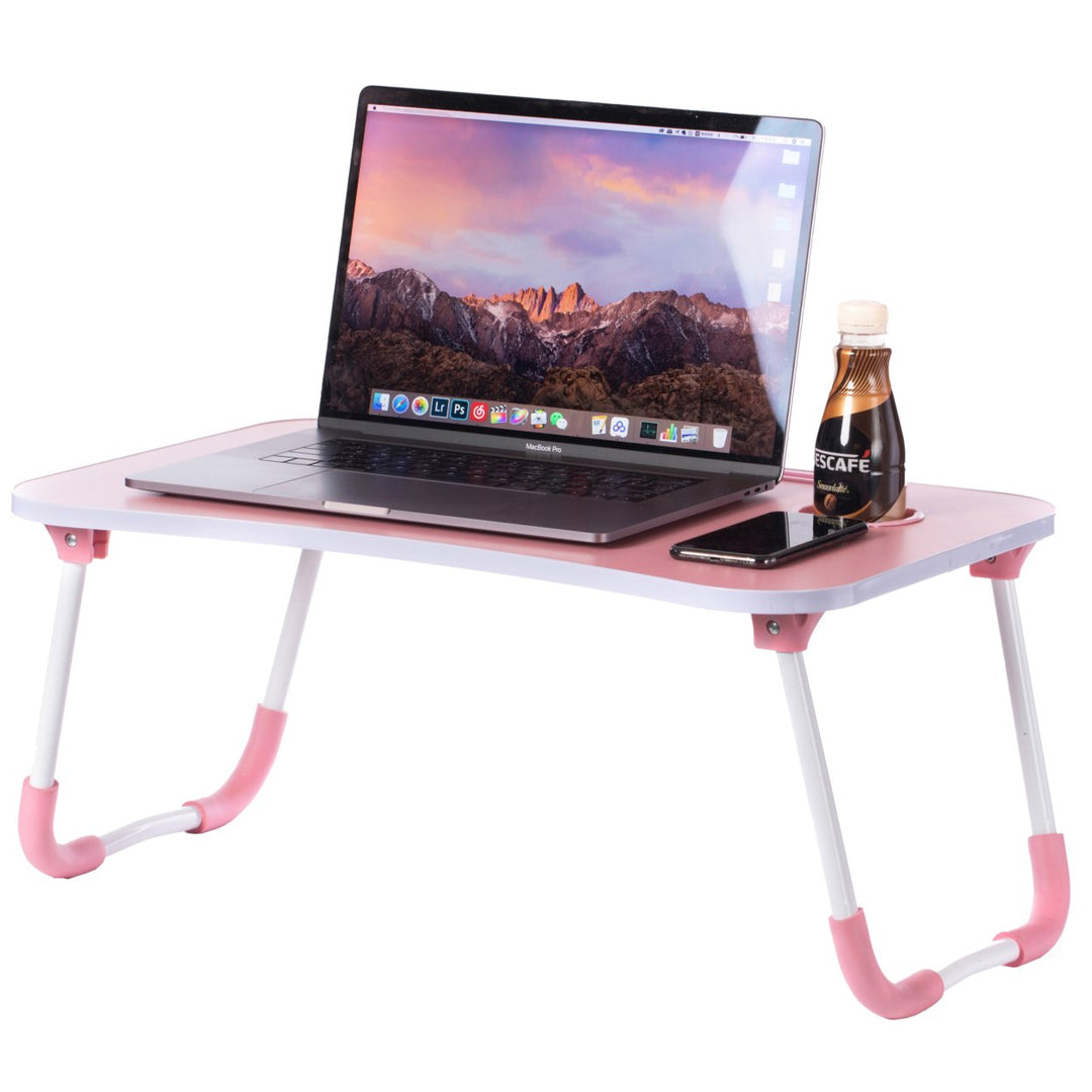 Bed Tray Laptop Foldable Table, Kids Lap Desk Homework Table Image 1