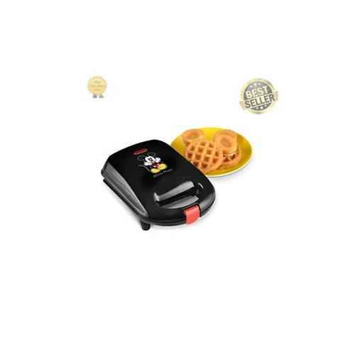 Disney Mickey Mini Waffle Maker, Black Image 1