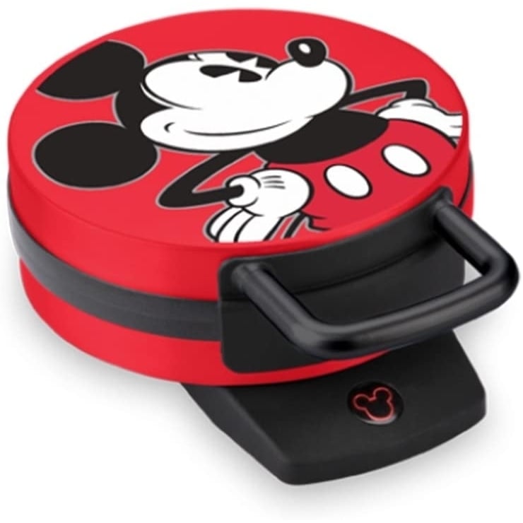 Disney Mickey Mouse Waffle Maker, Red Image 1