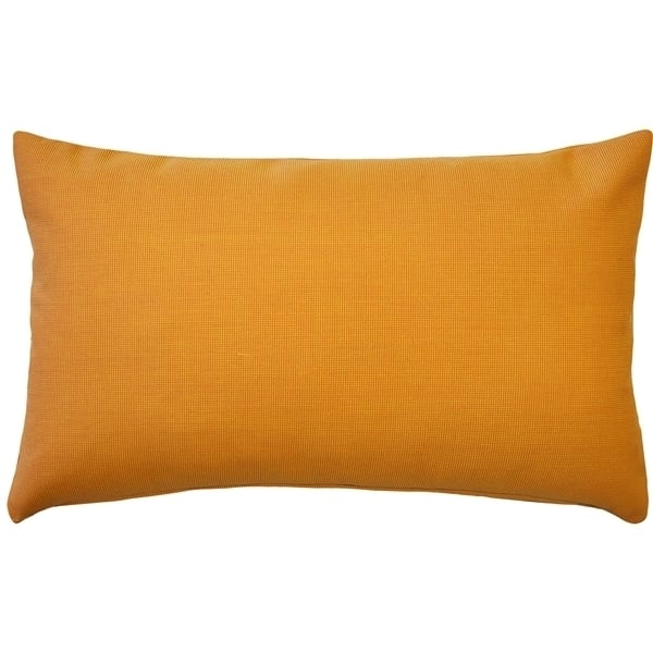 Sunbrella Tangelo Orange Outdoor Pillow 12x19 Rectangular with Insert Image 1