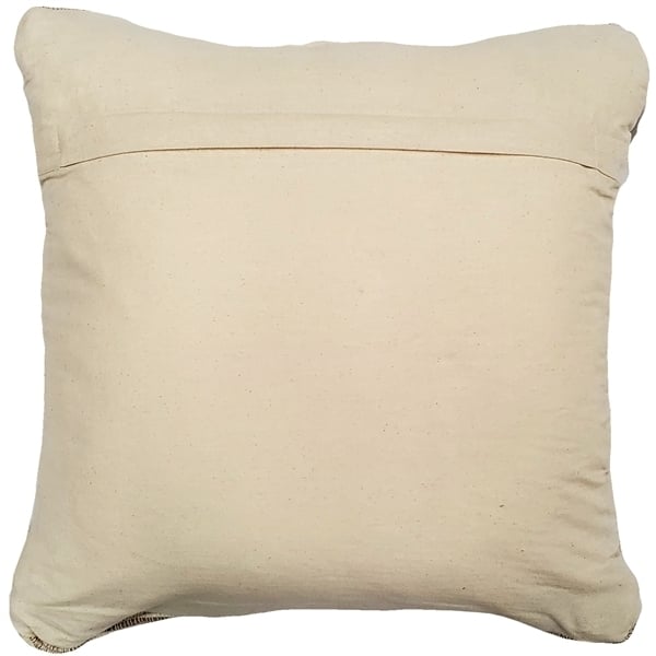 Pillow Decor Ojai Cream Bohemian Throw Pillow 20x20 Cotton with Insert Image 3