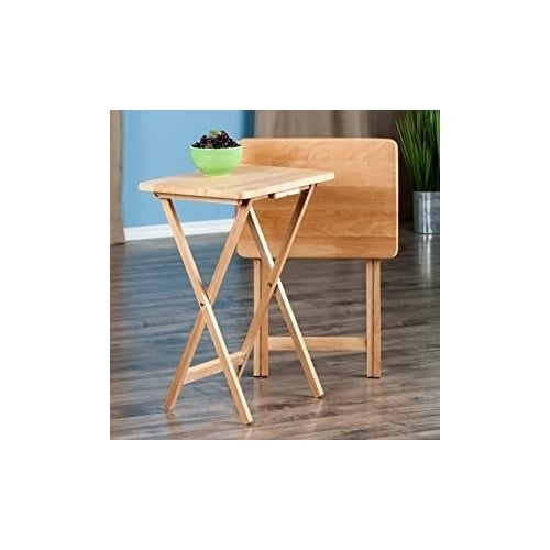 2-pc Set TV Table, Natural Image 1