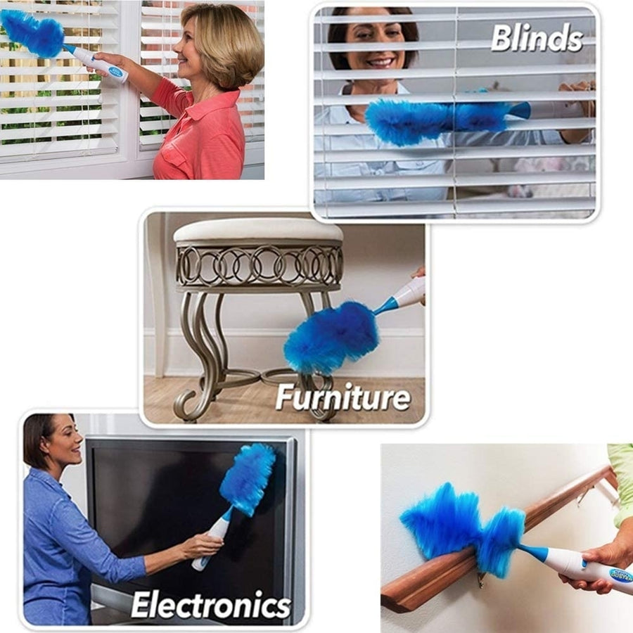 Adjustable Electric Feather Duster Vacuum Cleaner Image 1