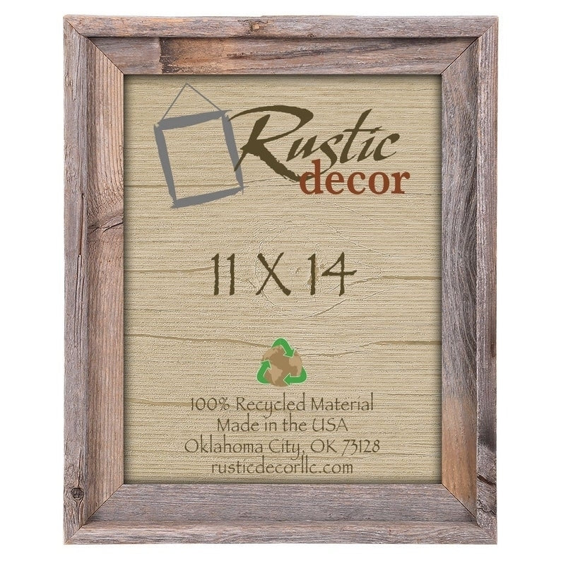 11x14 Rustic Barn Wood Signature Wall Frame Image 1
