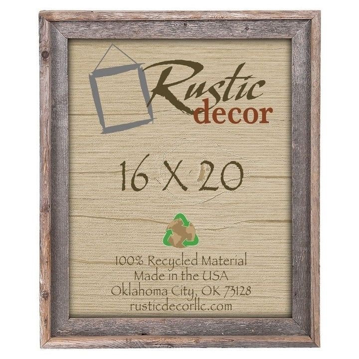 16x20 Rustic Barn Wood Signature Wall Frame Image 1