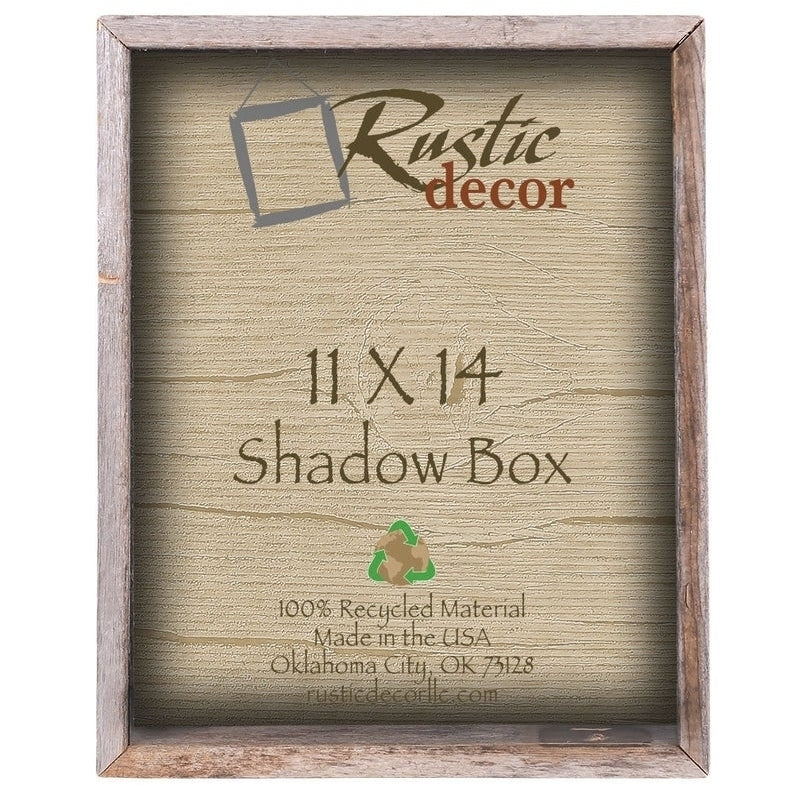 11x14 Rustic Barn Wood Collectible Shadow Box Image 1