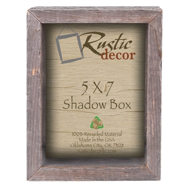 5x7 Rustic Barn Wood Collectible Shadow Box Image 1