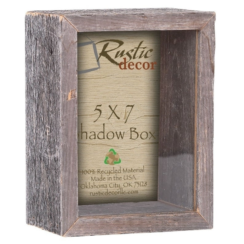 5x7 Rustic Barn Wood Collectible Shadow Box Image 2