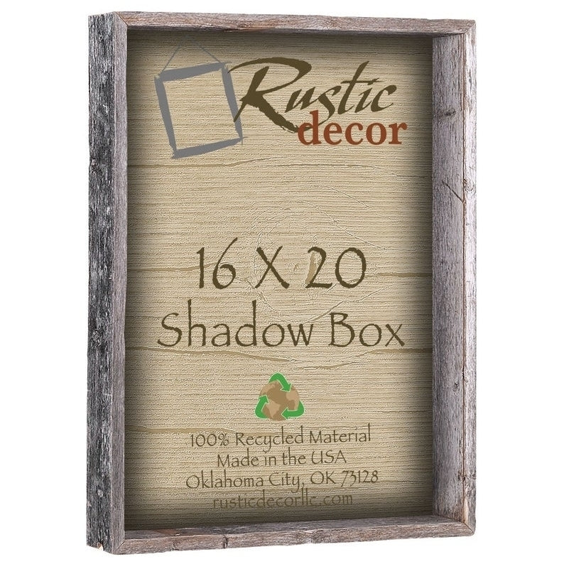 16x20 Rustic Barn Wood Collectible Shadow Box Image 2