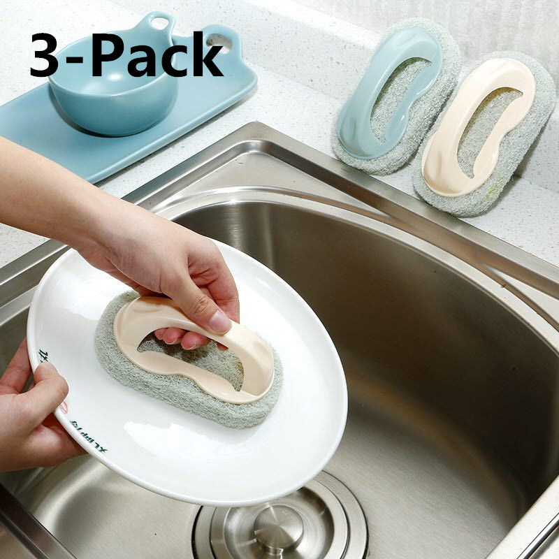 3-Pack Kitchen Cleaning Pot Brush Image 1