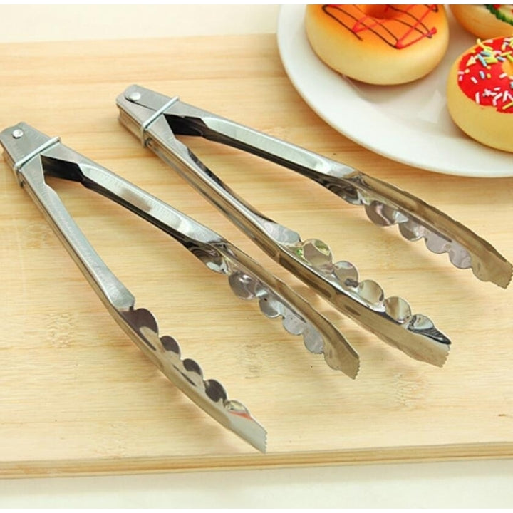 2-Pack Multifunctional Kitchen Household Food Tongs Image 3