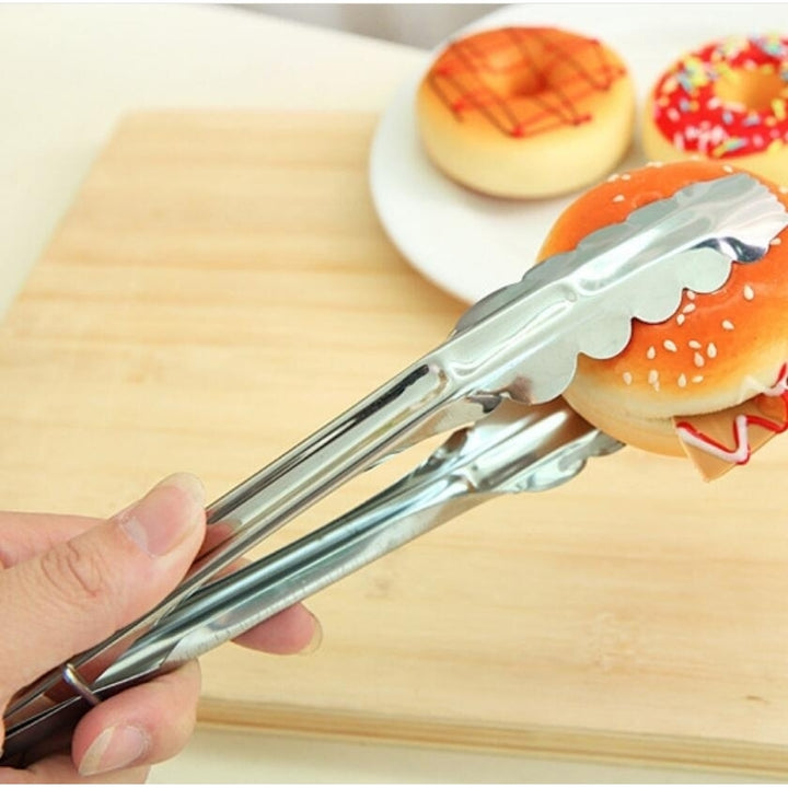 2-Pack Multifunctional Kitchen Household Food Tongs Image 5