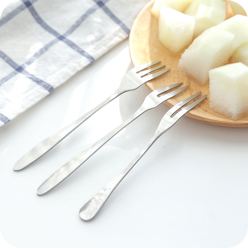 10-Pack Stainless Steel Fruit Fork (Random Style) Image 2