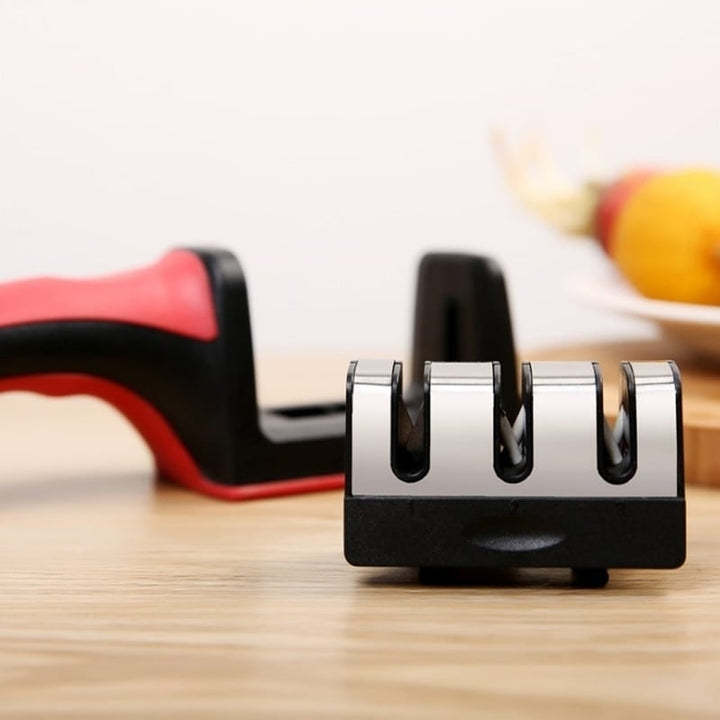 Kitchen Hand-held Quick Sharpener Red Image 6