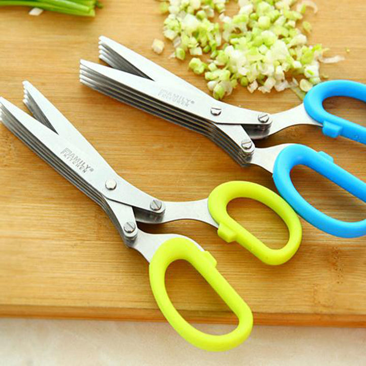 Multifunctional 5-layer Kitchen Scissors Image 1