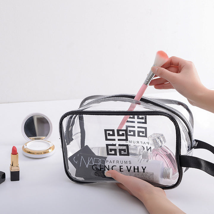 3-Pack Multifunctional Portable Transparent Cosmetic Bag Image 2