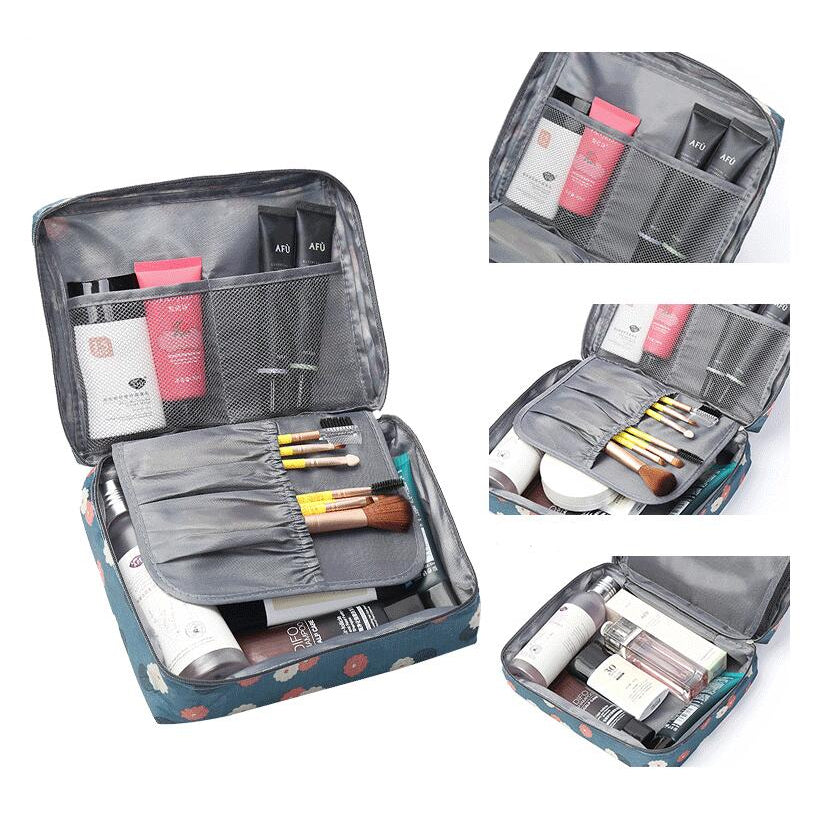 Multi-layer Storage Portable Portable Cosmetic Bag Image 4