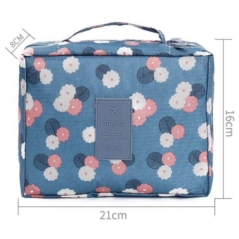 Multi-layer Storage Portable Portable Cosmetic Bag Image 5